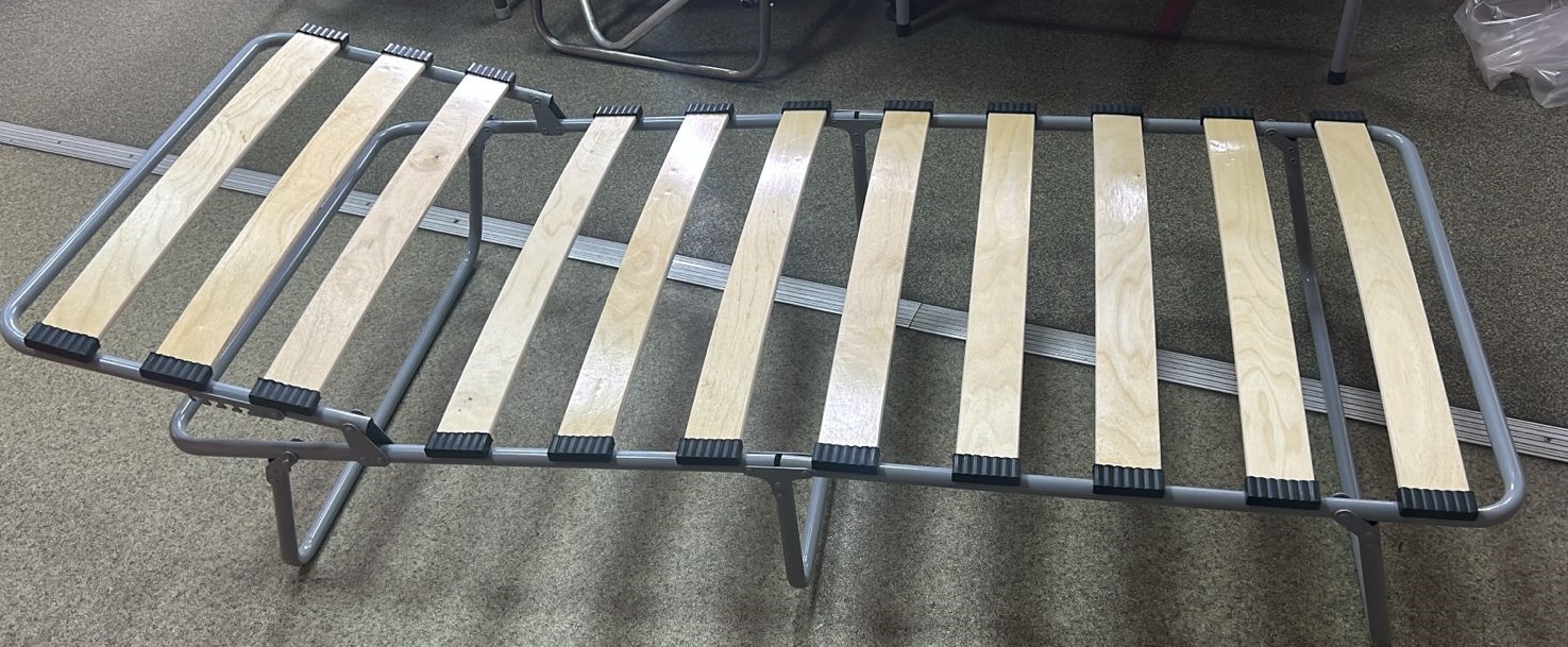 Кровать раскладная подростковая с матрасом на ламелях с подголовником (ДК-ЛМ РП 160*70)